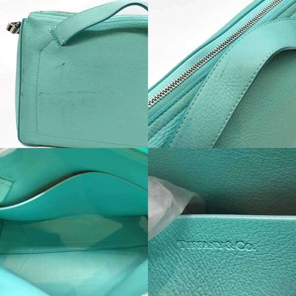 Tiffany & Co. shoulder bag in blue leather - Picture 5 of 6